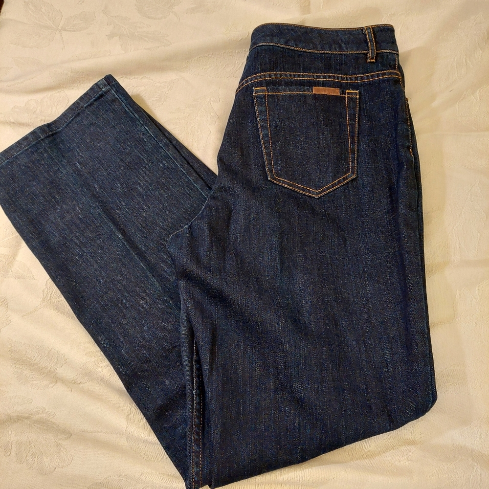 Pendleton Dark Wash Straight Leg Stretch Denim Jeans. Size 12